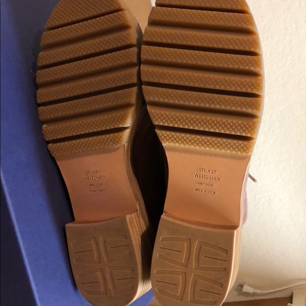 Stuart Weitzman Metermaid Velvet Hiking Boots - Picture 5 of 5